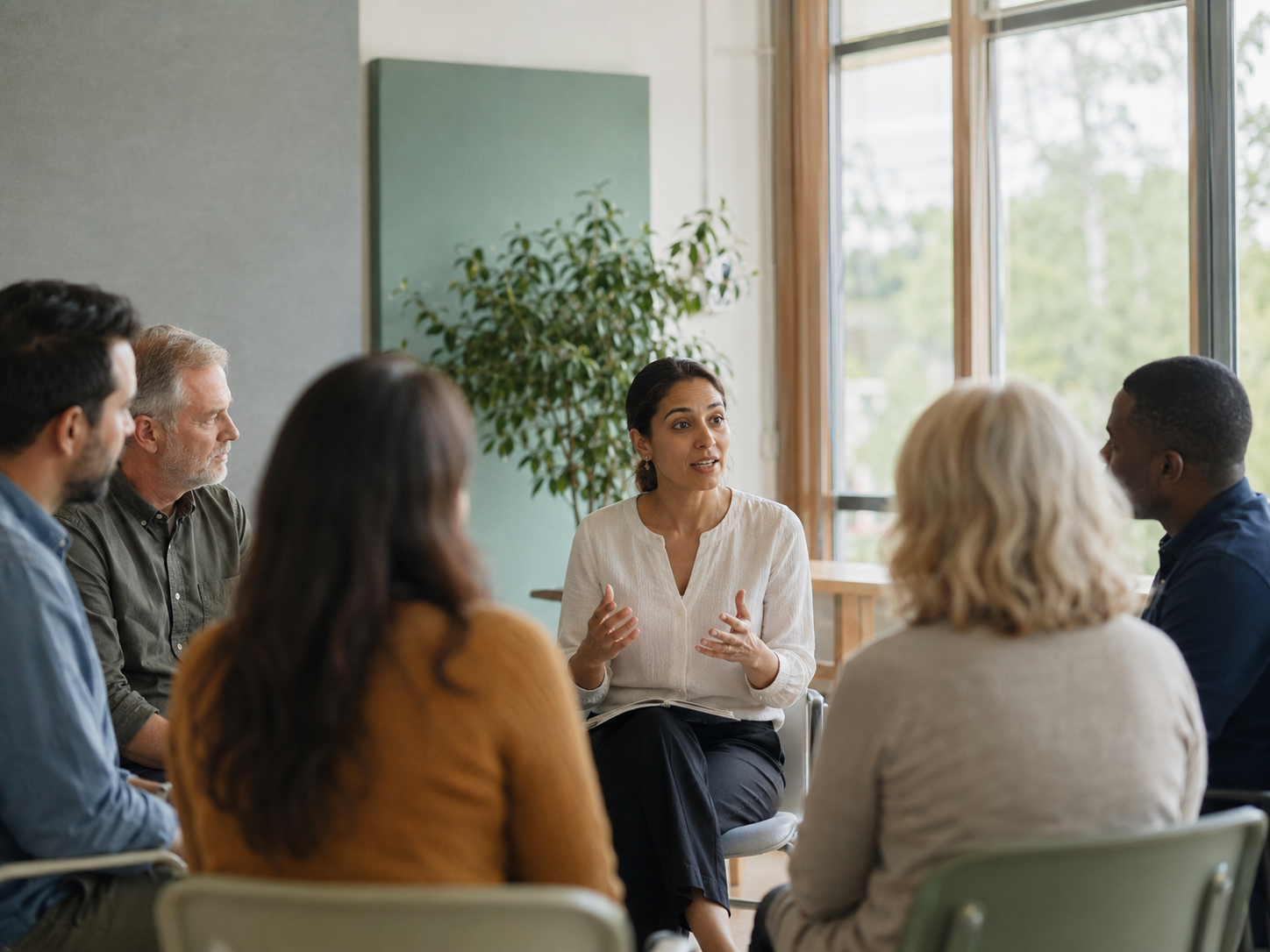 Small group discussion about public communication